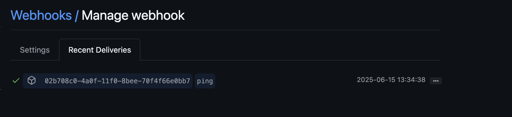 Recent Deliveries Recent Deliveries